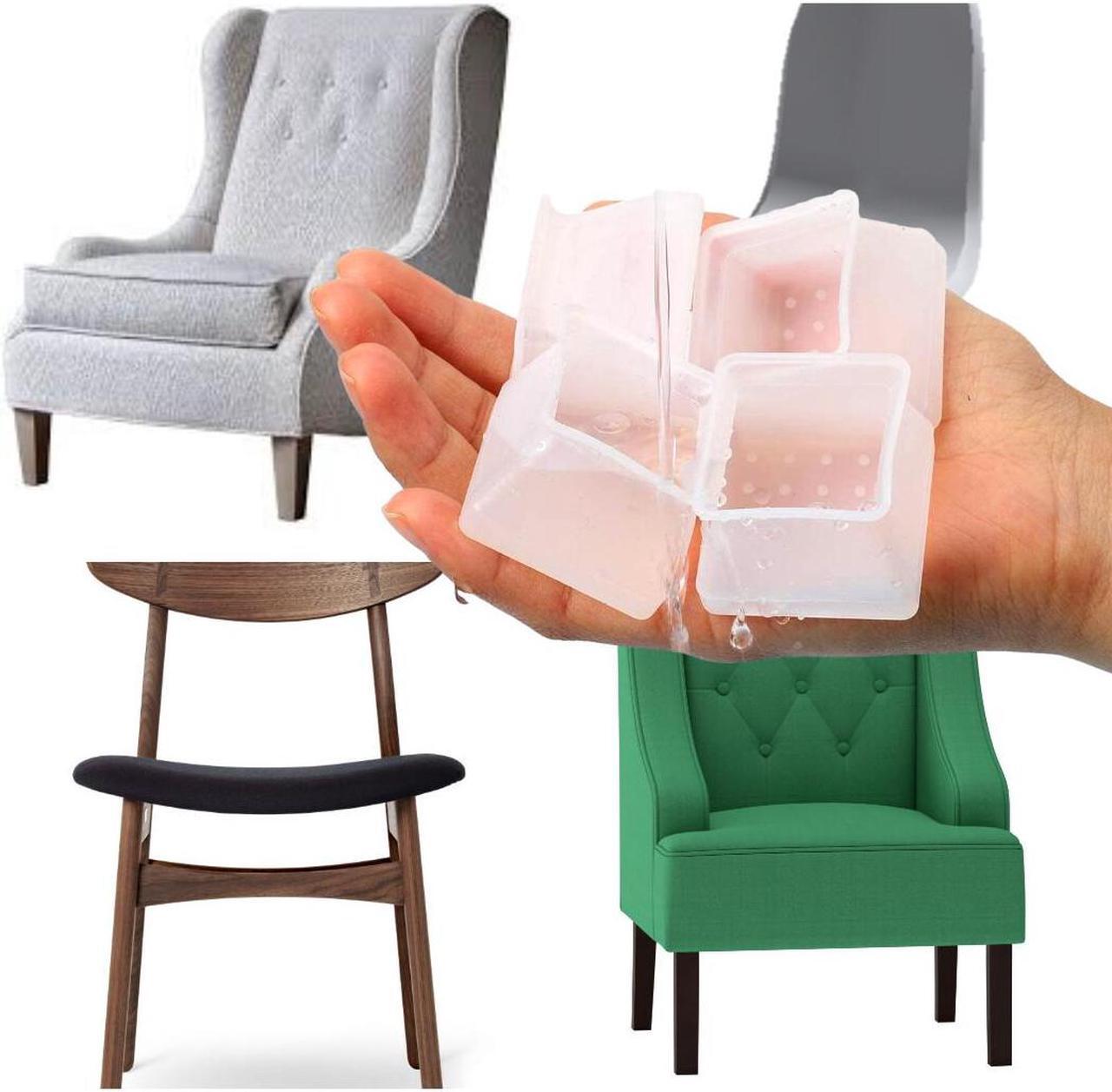 Alt view image 5 of 7 - 24PC VALUE PACK SILICONE CHAIR LEG CAPS Feet Cover Pads Furniture Table Floor Protectors SLIDE or NO SLIDE Floor Protection