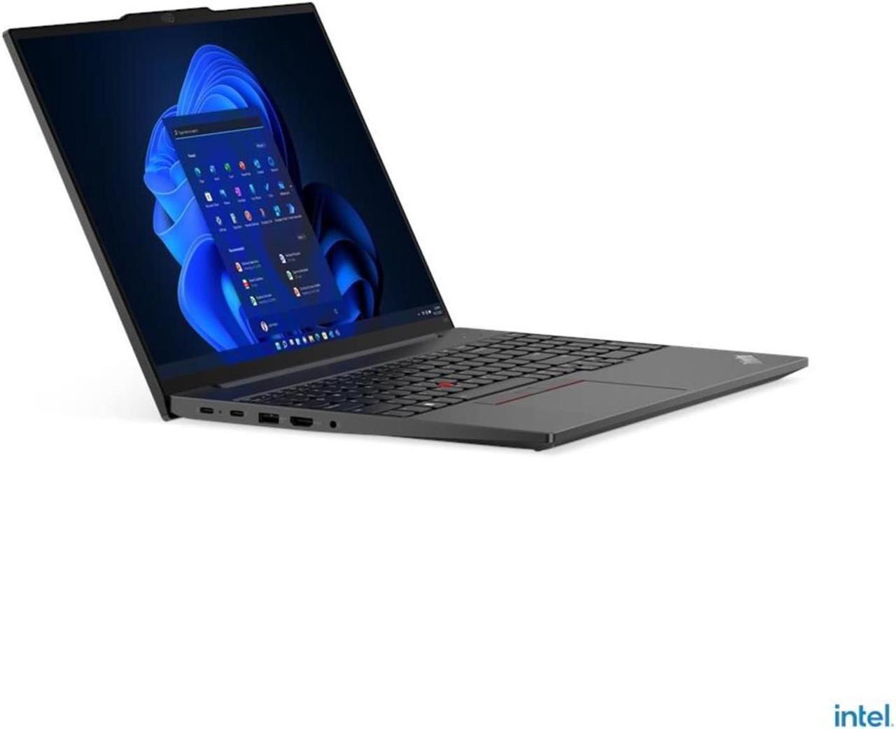 Lenovo ThinkPad E16 Gen 1 Intel Laptop (2023) | 16" 1920x1200 FHD+ | Core i7 - 1355U - 256GB SSD Hard Drive - 8GB RAM | 10 cores @ 5 GHz Win 11 Pro Black