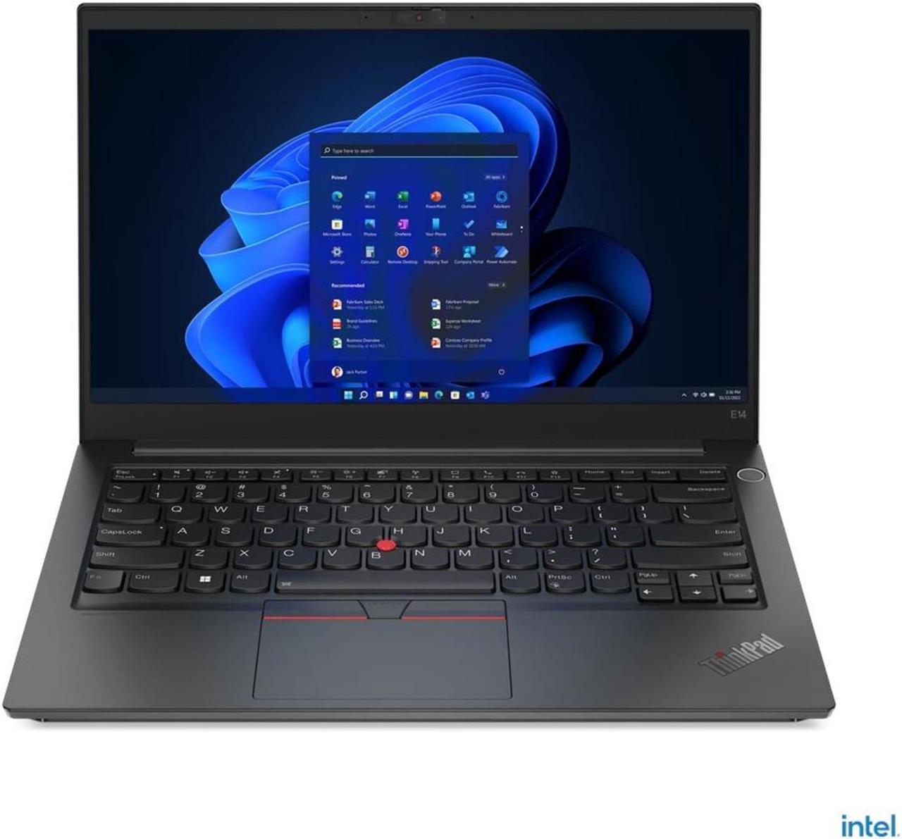 Lenovo ThinkPad E14 Gen 4 Intel Laptop (2022) | 14" 1920x1080 FHD | Core i5 - 1235U - 512GB SSD Hard Drive - 8GB RAM | 10 cores @ 4.4 GHz Win 11 Pro Black