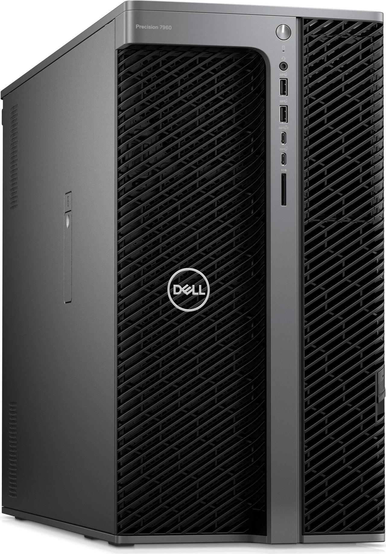 Dell Precision 7960 Workstation Desktop (2023) | Xeon Silver - 4410Y - 4TB SSD Hard Drive - 64GB RAM - Nvidia RTX A4000 | 12 cores @ 3.9 GHz - 8GB GDDR6 No OS Black