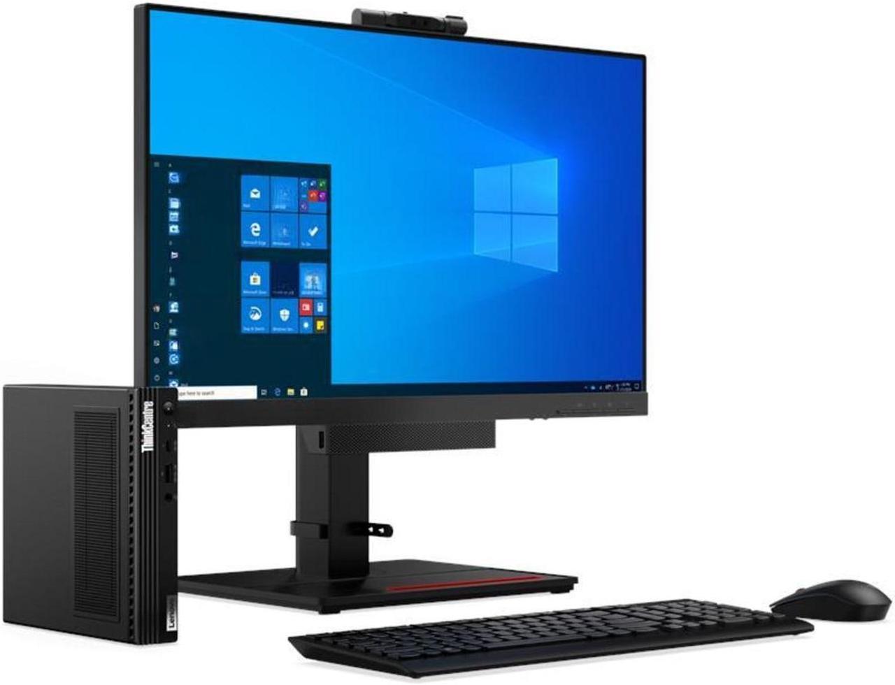 Lenovo ThinkCentre M90q Gen 2 Micro Tower Desktop | Core i5 - 11500 - 256GB SSD Hard Drive - 8GB RAM | 6 cores @ 4.6 GHz Win 10 Pro Black