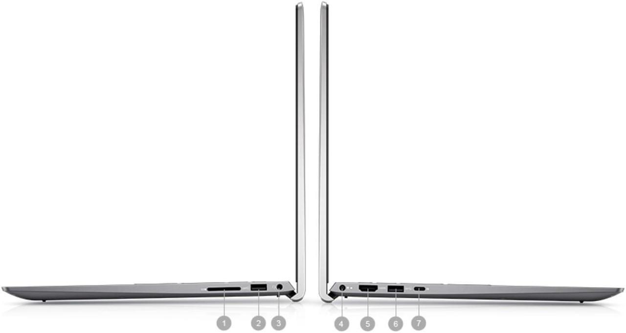 Alt view image 3 of 6 - Dell Inspiron 5510 Laptop | 15.6" 1920x1080 FHD | Core i7 - 11370H - 512GB SSD Hard Drive - 8GB RAM - Nvidia GeForce MX450 | 4 cores @ 4.8 GHz - 2GB GDDR5 Win 11 Home Silver