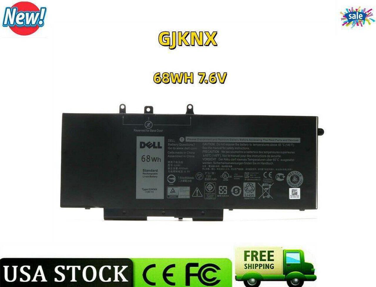 Alt view image 5 of 12 - New  Dell OEM Original Latitude 5480 5580 5280 4-Cell 68Wh Laptop Battery GJKNX