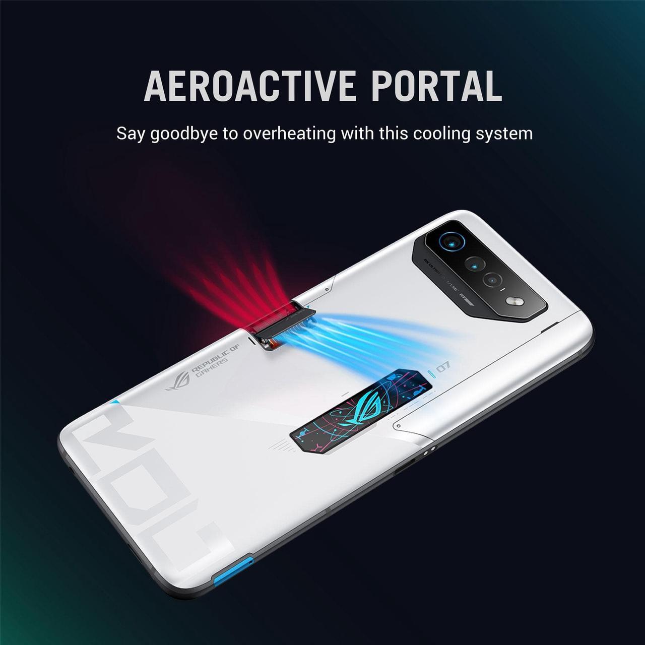 Alt view image 4 of 11 - ASUS ROG Phone 7 Ultimate Cell Phone, AeroActive Cooler bundle, 6.78 FHD+ 2448x1080 165Hz, 6000mAh Battery, 50MP/13MP/5MP Triple Camera, 32MP Front, 16GB RAM, 512GB Storage, AI2205-16G512G-ULT