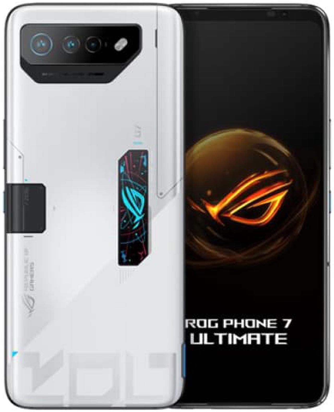 Main image of ASUS ROG Phone 7 Ultimate Cell Phone, AeroActive Cooler bundle, 6.78 FHD+ 2448x1080 165Hz, 6000mAh Battery, 50MP/13MP/5MP Triple Camera, 32MP Front, 16GB RAM, 512GB Storage, AI2205-16G512G-ULT