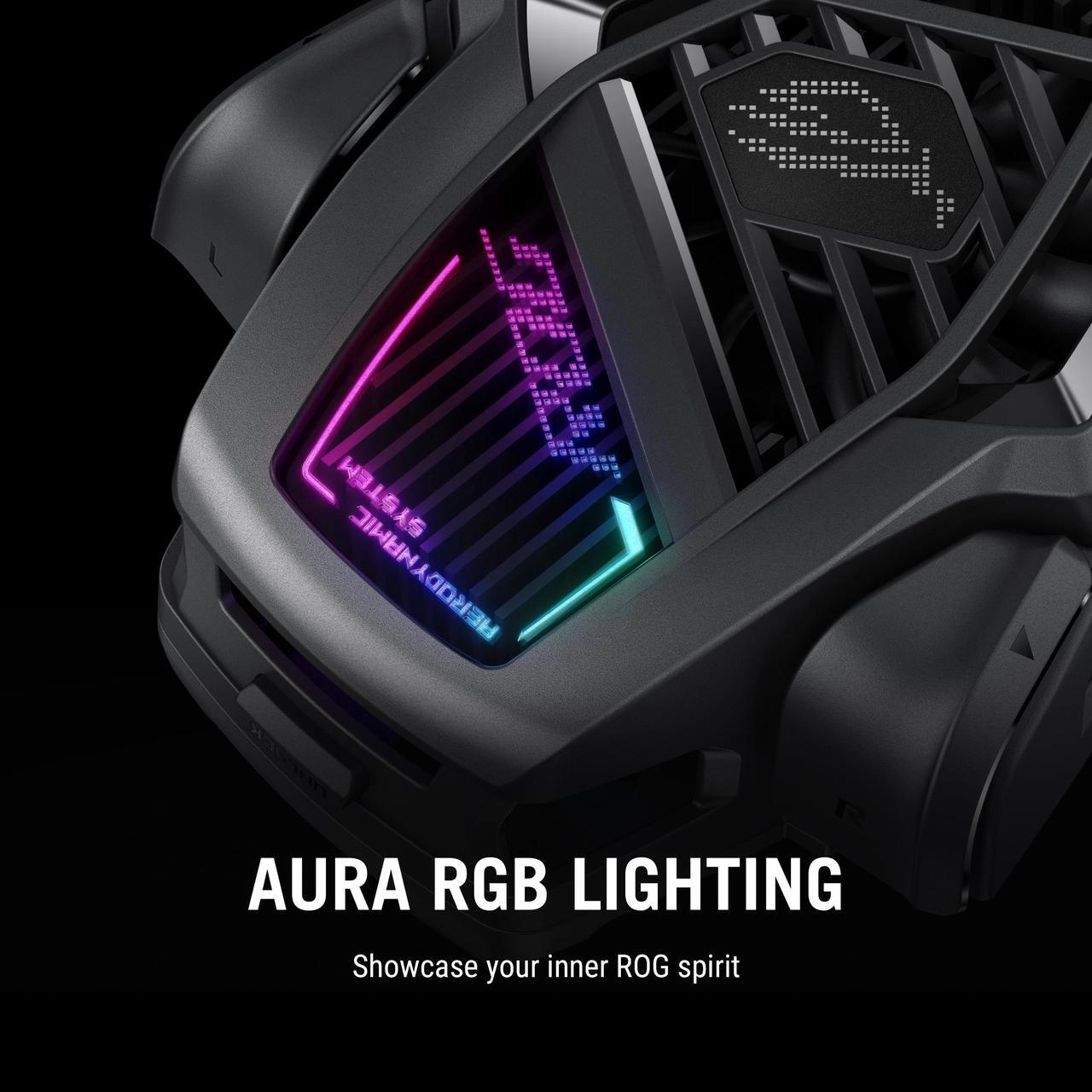 Alt view image 7 of 7 - ASUS ROG AeroActive Cooler X, RGB Cell Phone Cooling Fan for ROG Phone 8 Series, Portable Lightweight, Built-in Kickstand, Dual Physical Buttons, 3.5mm Headphone Jack, USB-C® USB 2.0 - OEM
