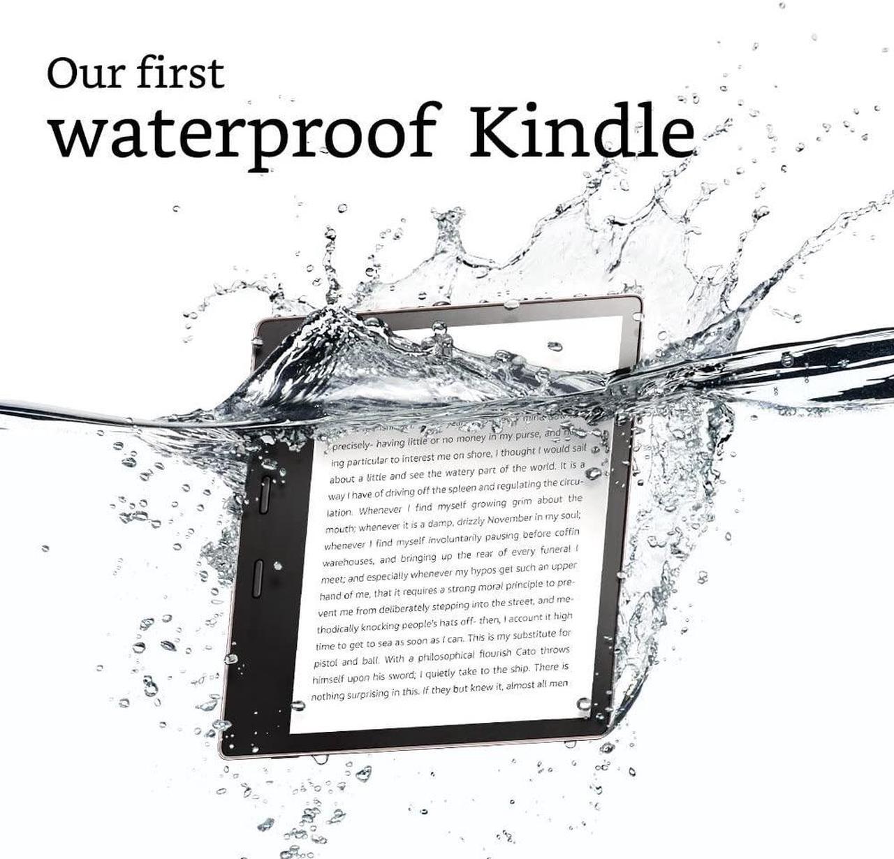 Alt view image 4 of 7 - Amazon - Kindle Oasis E-Reader (2019) - 7" - 32GB - Champagne Gold