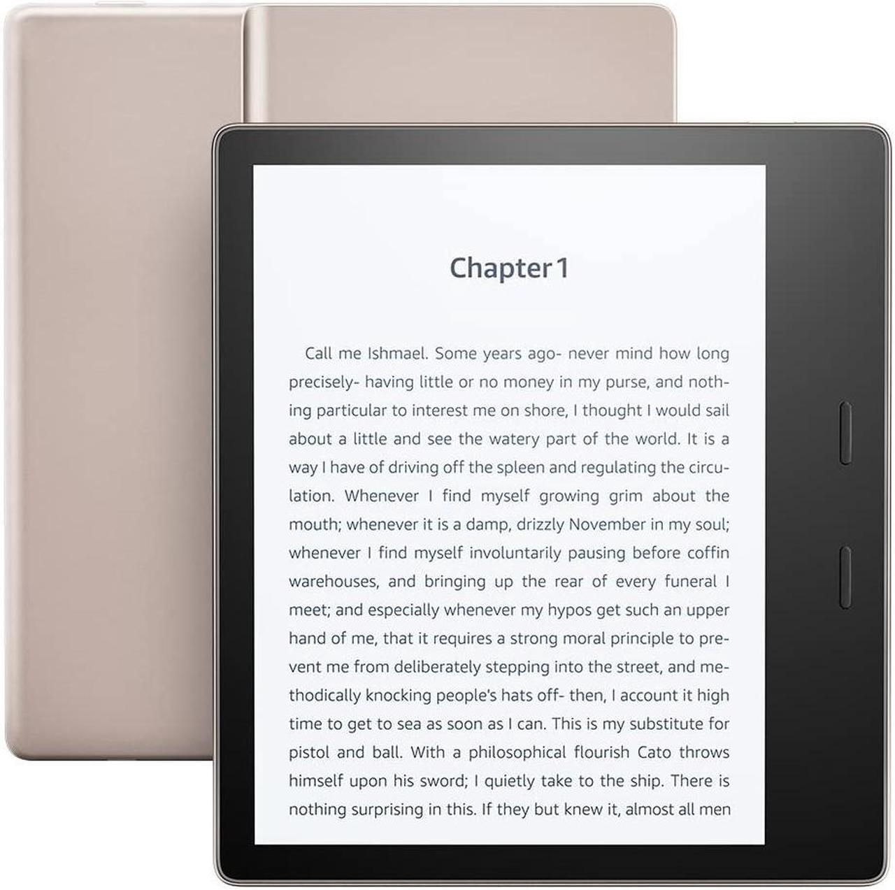 Main image of Amazon - Kindle Oasis E-Reader (2019) - 7" - 32GB - Champagne Gold