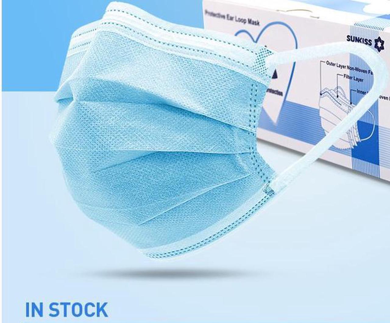 Main image of 50PCS Disposable Face Masks Anti Virus Medical Surgical 3-Ply Safety Masks for Man and Woman