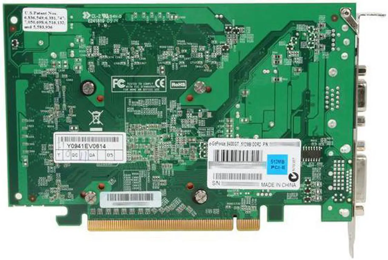 Alt view image 4 of 7 - EVGA GeForce 9400 GT 512MB DDR2 PCI Express 2.0 x16 Video Card 512-P3-N940-LR