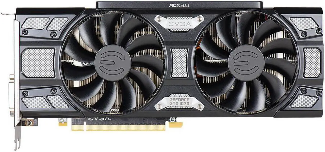 Alt view image 2 of 5 - EVGA GeForce GTX 1070 GAMING, 08G-P4-5171-KR, 8GB GDDR5, ACX 3.0 & Black Edition Double LED lights overclocking game graphics double wind