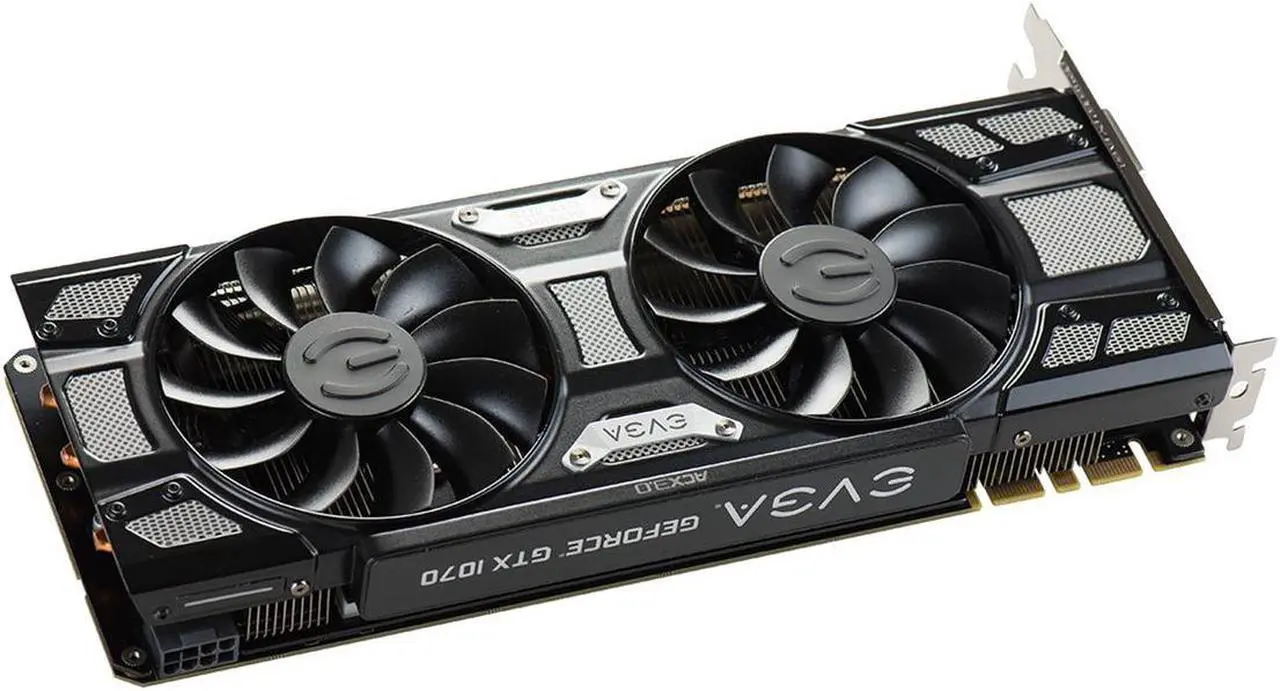Alt view image 4 of 5 - EVGA GeForce GTX 1070 GAMING, 08G-P4-5171-KR, 8GB GDDR5, ACX 3.0 & Black Edition Double LED lights overclocking game graphics double wind