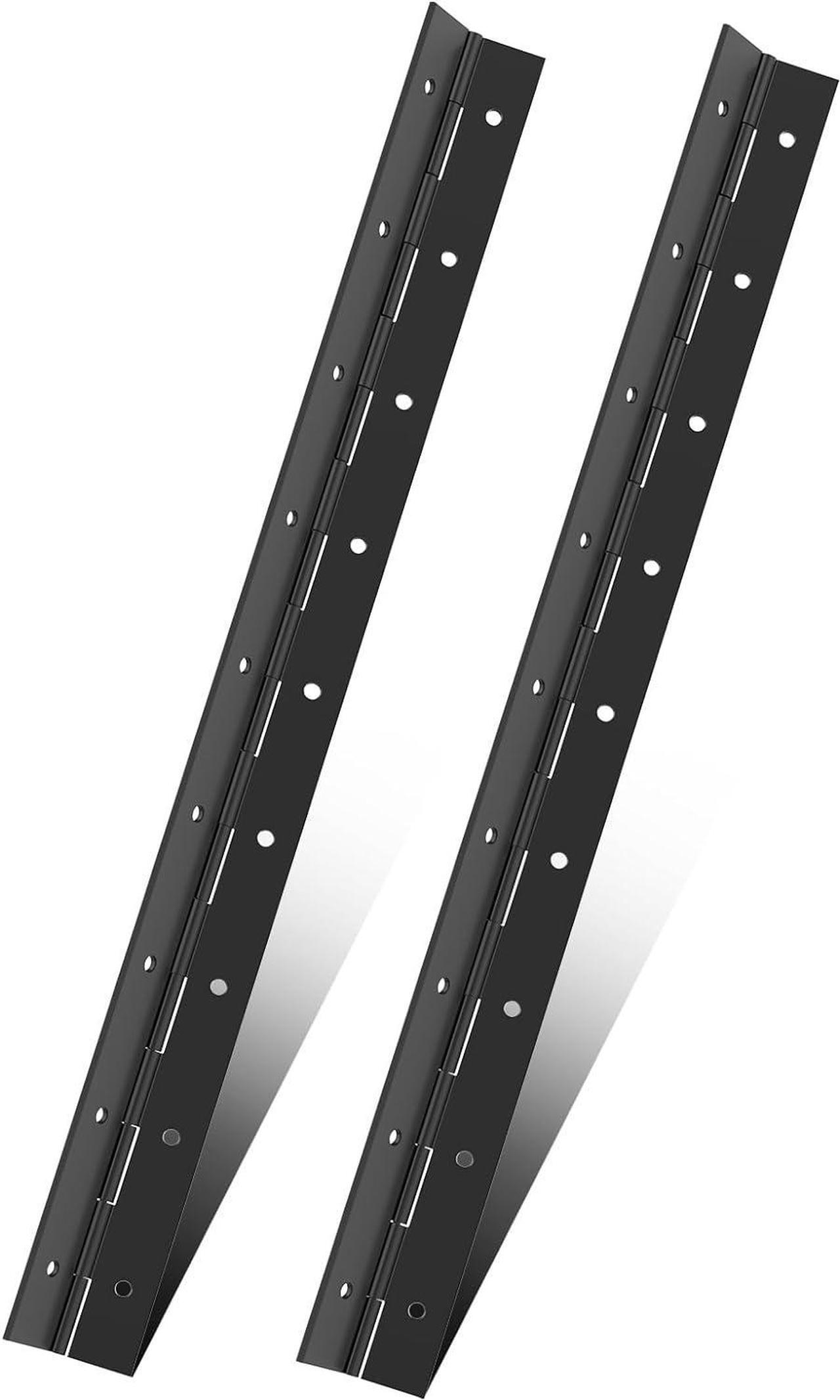 Main image of Piano Hinge 18 Inch 304 Stainless Steel Hinge 2pcs Heavy Duty Piano Hinge 0.06" Leaf Thickness 1.2'' Open Width Continuous & Piano Hinges Continuous Hinge with Holes for Cabinets Boat Marine Door