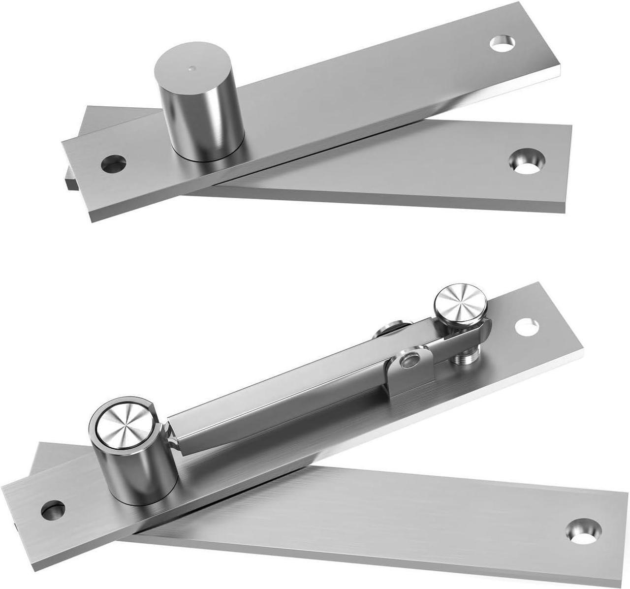 Main image of Pivot Hinges, Heavy Duty Hinges for Doors 360 Degree Shaft Stainless Steel Hidden Door Hinge with Screws Invisible Pivot Door Hardware