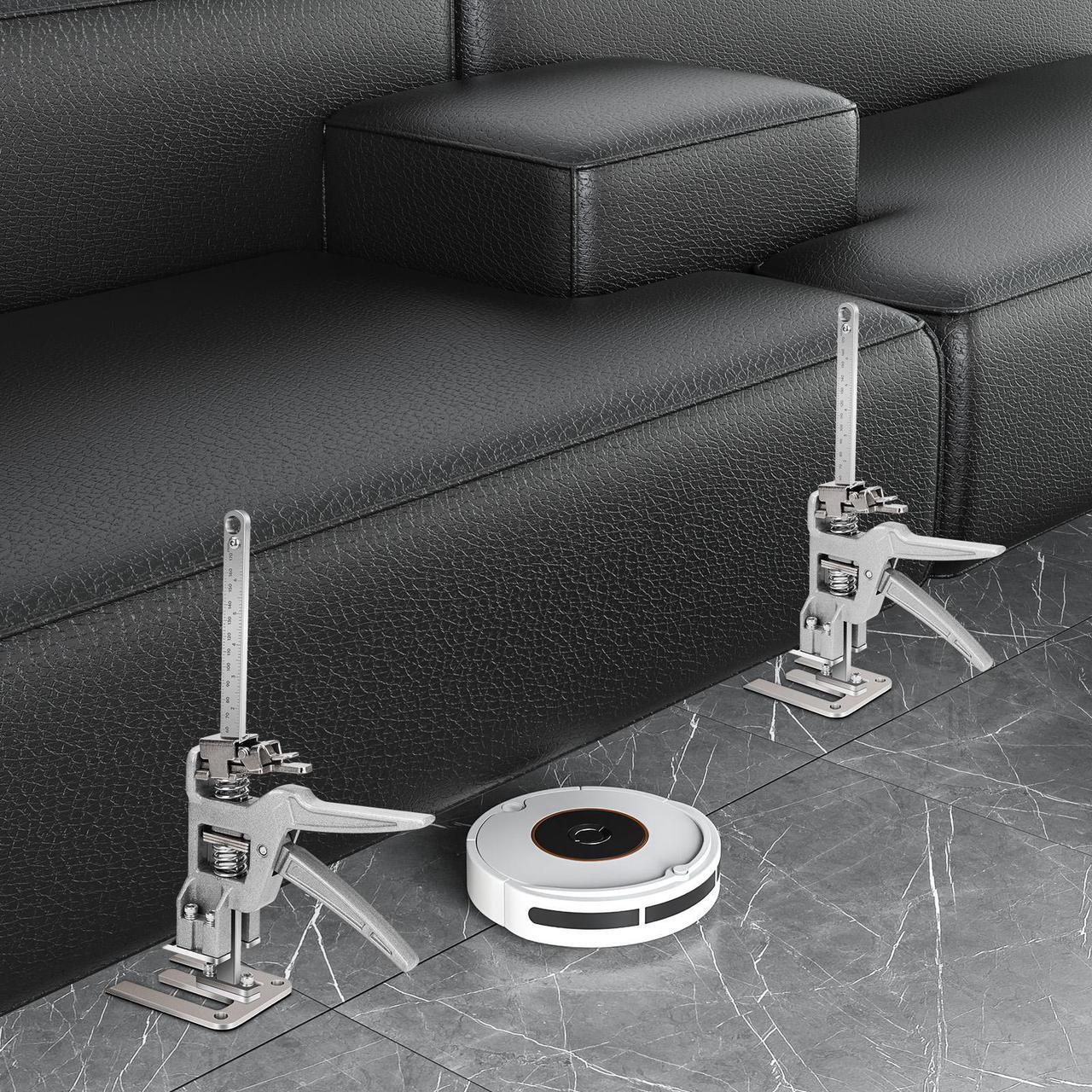 Alt view image 6 of 6 - 2-Pack Upgraded Furniture Jack Hand Jack Tool Up to 440 Lbs Max Slow & Slow Bearing, Low Effort Arm Jack, Adjustable Height Lifting Device.