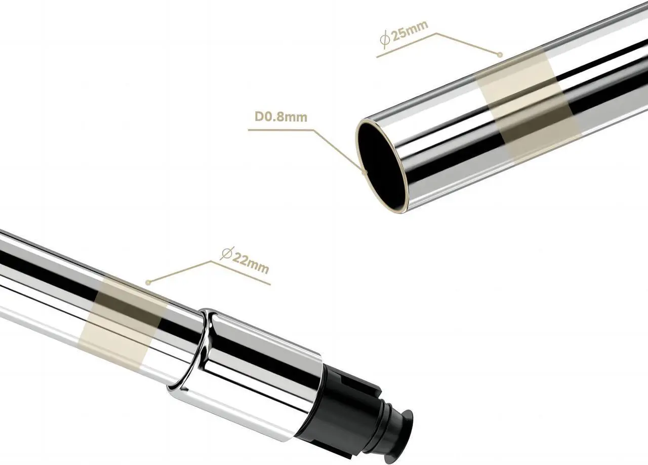 Alt view image 5 of 7 - Misounda Shower Curtain Rod,Stainless Steel Adjustable Curved Shower Rod, Drilling Install, For Bathroom, Bathtub, Cloakroom, Dressing Room,Etc. (L Shape, 35.5-47 x 35.5-47 Inch)