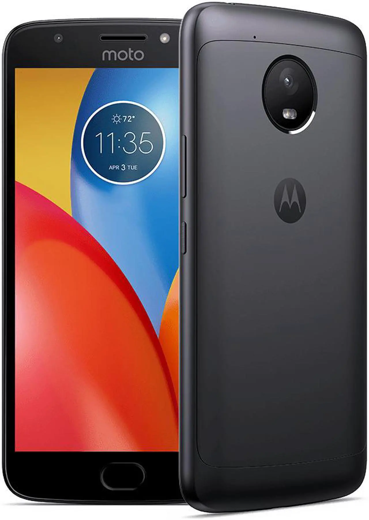 Alt view image 8 of 8 - Motorola Moto E4 XT1768 16GB Unlocked GSM Phone w/ 8MP Camera - Licorice Black