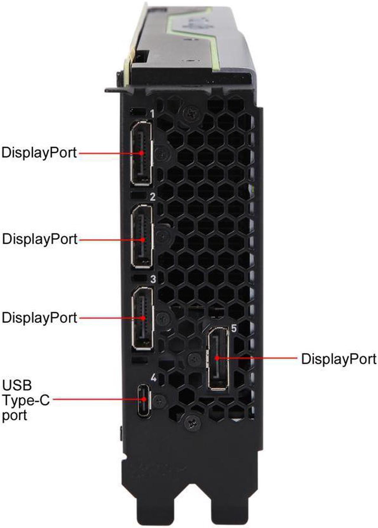 Alt view image 4 of 4 - NVIDIA Quadro RTX 5000 Graphic Card 16GB GDDR6 256-bit 448 GB/s Bus Width  PCI Express 3.0 x16 Workstation Video Card -OEM Pacakge