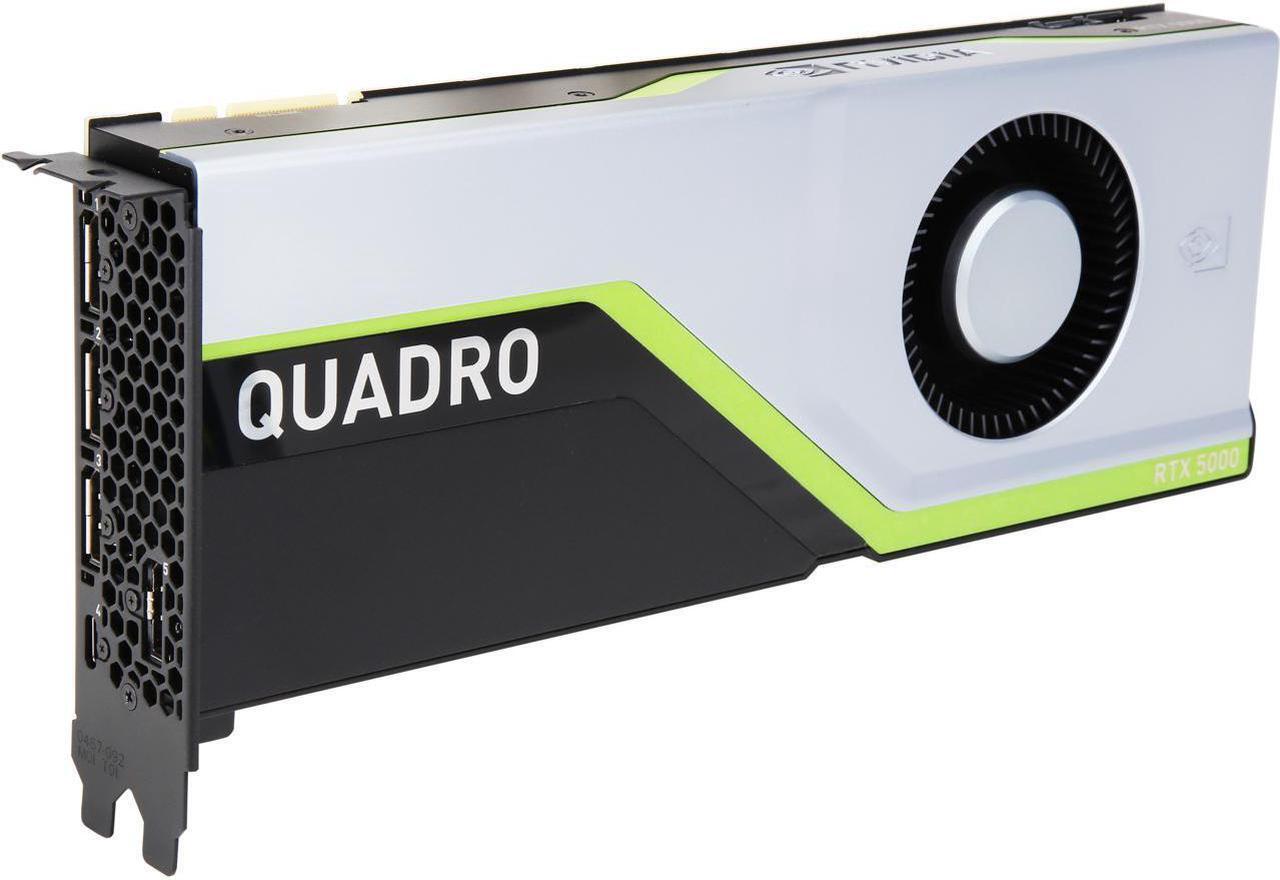Alt view image 2 of 4 - NVIDIA Quadro RTX 5000 Graphic Card 16GB GDDR6 256-bit 448 GB/s Bus Width  PCI Express 3.0 x16 Workstation Video Card -OEM Pacakge