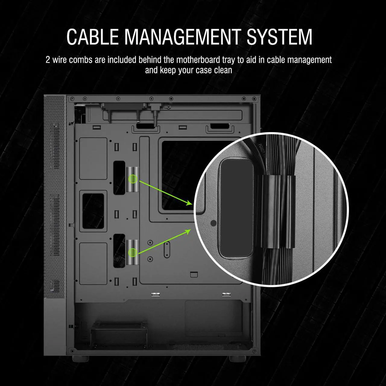 Alt view image 7 of 7 - Vetroo A03 ATX Mid-Tower PC Gaming Case Pre-installed 3pcs ARGB PWM Fans w/ Controller, Door Opening Hinged Tempered Glass Side Panel, High Airflow Mesh Front and Dust Filter-Black