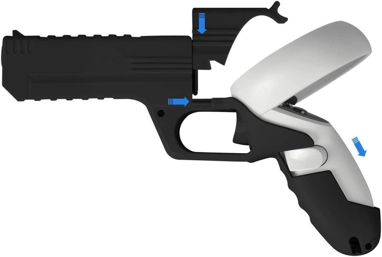 Alt view image 4 of 7 - VR Game Gun Controller Quest 2 Controllers Pistol Case Enhanced FPS Gaming Experience -Compatible with Pistol Whip VR Game