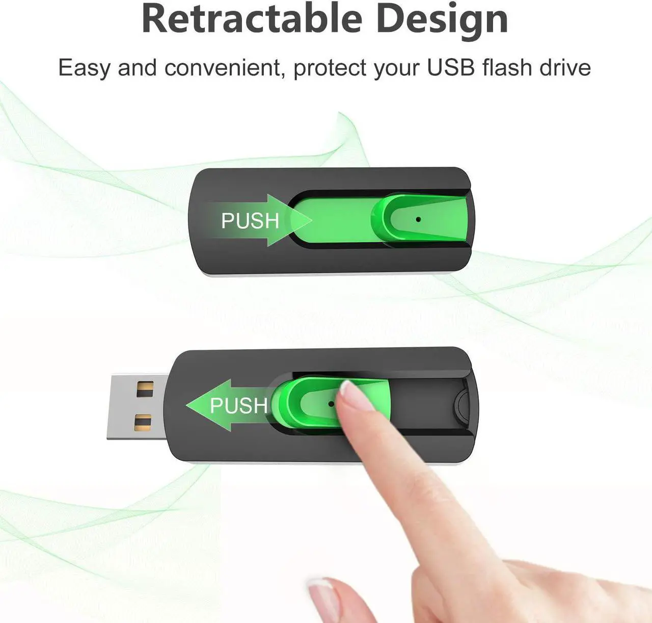 Alt view image 5 of 7 - 128GB Flash Drive USB Flash Drive 128 GB Thumb Drive USB 2.0 Memory Stick Zip Drive Backup Jump Drive Single 128GB 128G USB Drive for PC Laptop