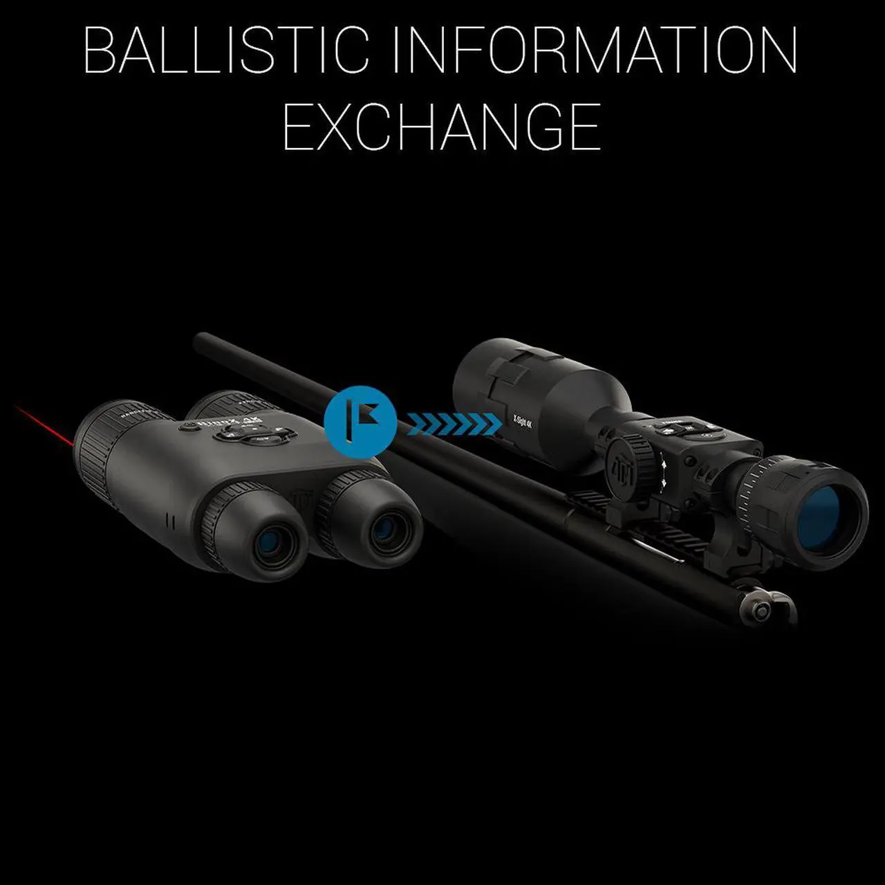 Alt view image 6 of 6 - ATN BINOX 4K 4-16X Smart Ultra HD Day/Night Vision Binoculars w/ Laser Rangefinder