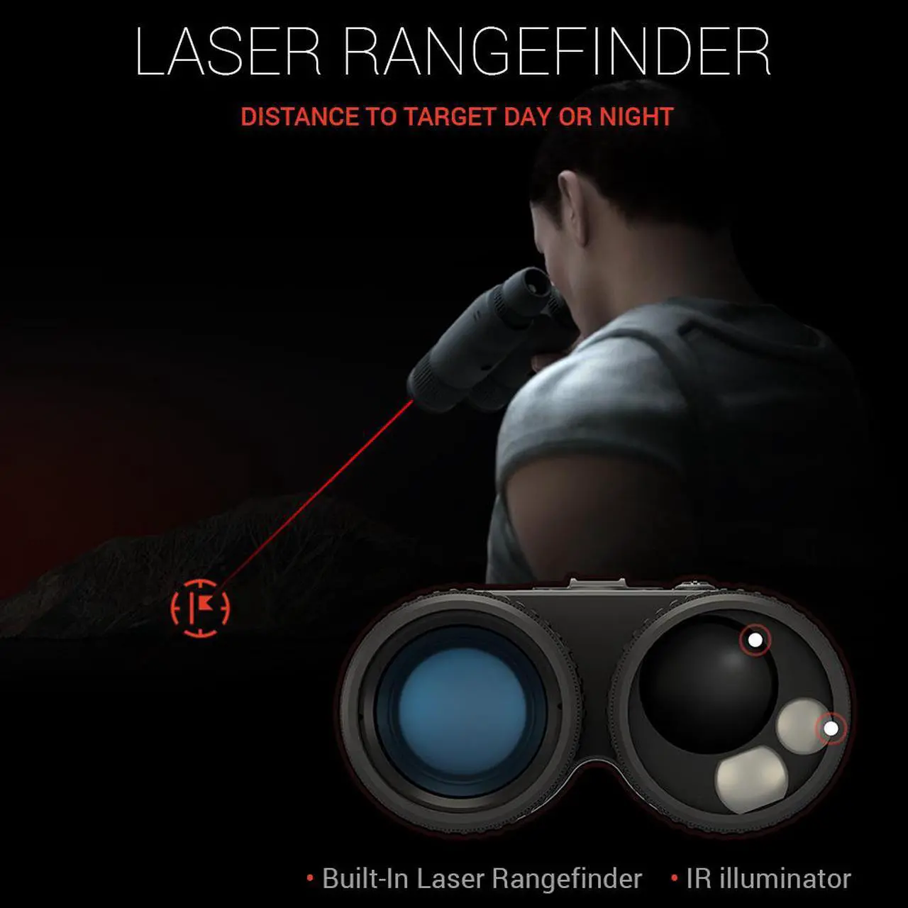 Alt view image 4 of 6 - ATN BINOX 4K 4-16X Smart Ultra HD Day/Night Vision Binoculars w/ Laser Rangefinder