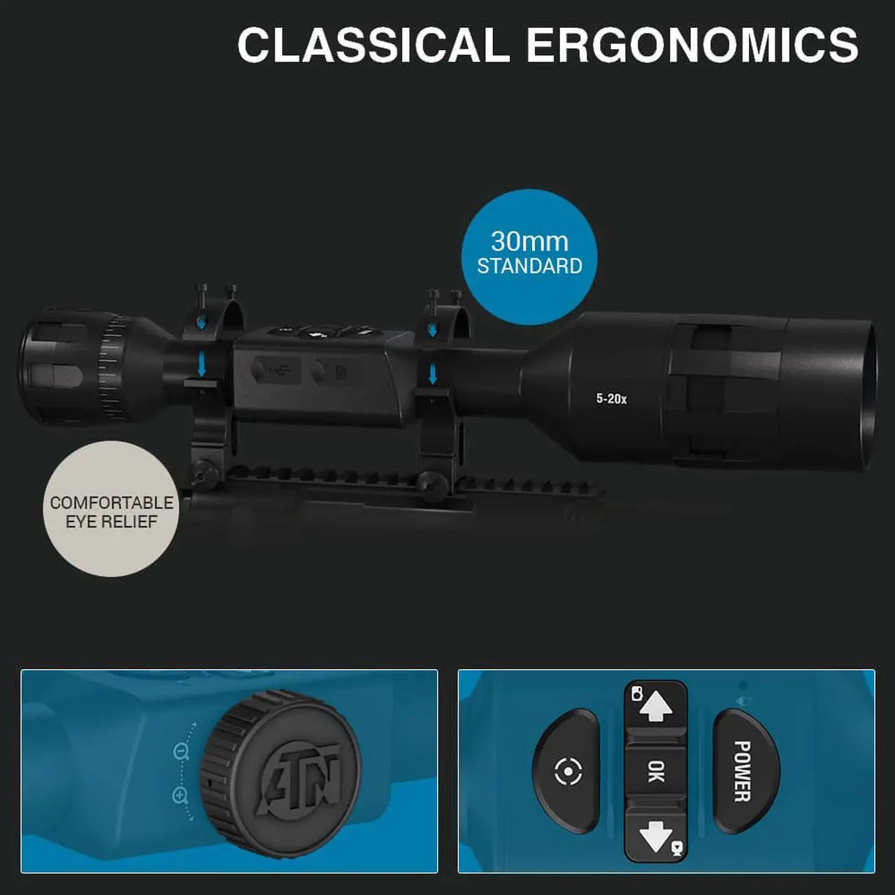 Alt view image 4 of 5 - ATN X-Sight 4K Pro 3-14x Digital Day/Night Rifle Scope