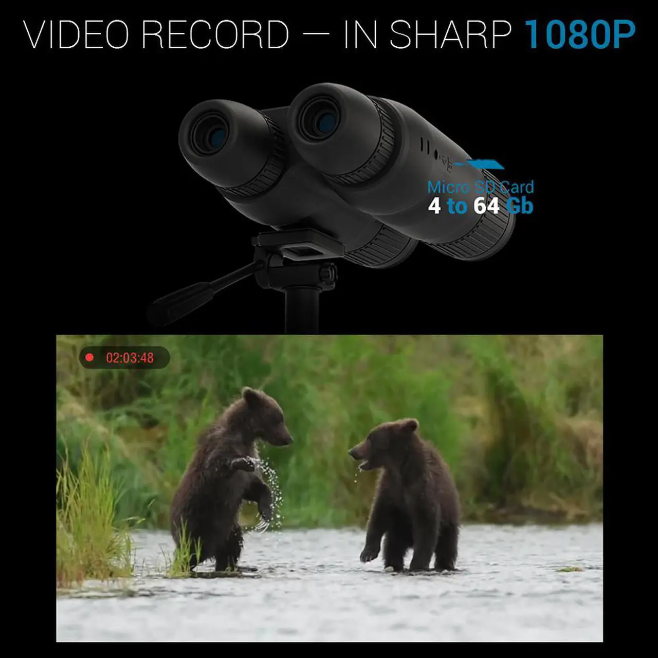 Alt view image 3 of 6 - ATN BINOX 4K 4-16X Smart Ultra HD Day/Night Vision Binoculars w/ Laser Rangefinder