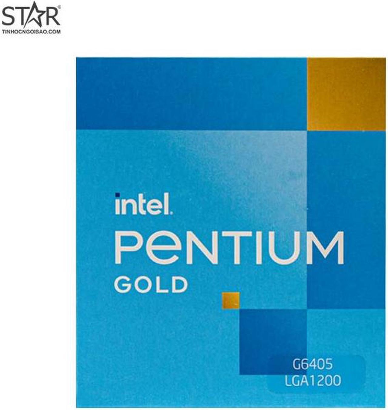 Intel Pentium G6405 - Pentium Gold Comet Lake Dual-Core 4.1 GHz LGA 1200 58W Intel UHD Graphics 610 Desktop Processor - BX80701G6405