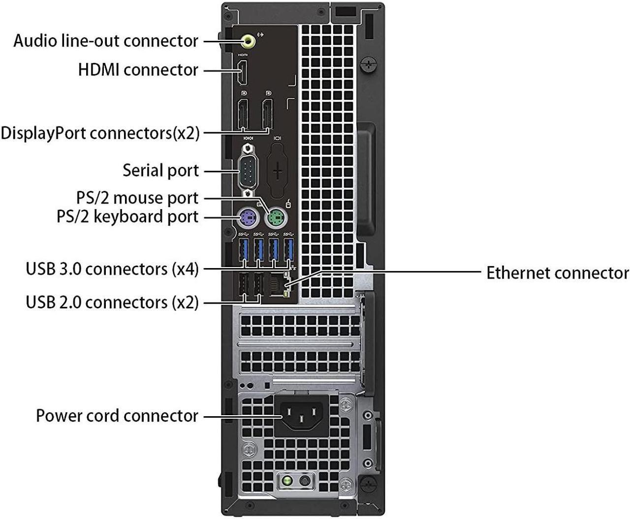 Alt view image 3 of 3 - DELL OptiPlex 7040 SFF Desktop Computer Intel Core i5-6500 3.2GHz 16GB DDR4, 512GB SSD, DVD WIFI, Windows 10 Pro