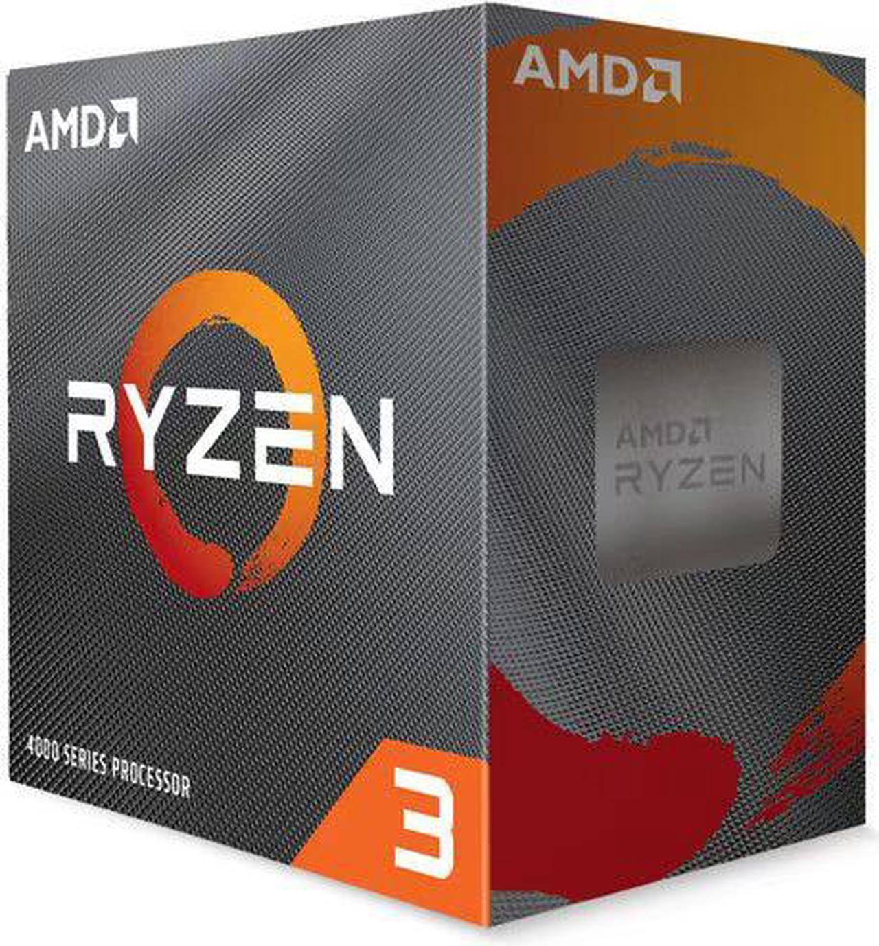 AMD Ryzen 3 4100 - Ryzen 3 4000 Series Renoir (Zen 2) Quad-Core 3.8 GHz Socket AM4 65W None Integrated Graphics Desktop Processor - 100-100000510BOX