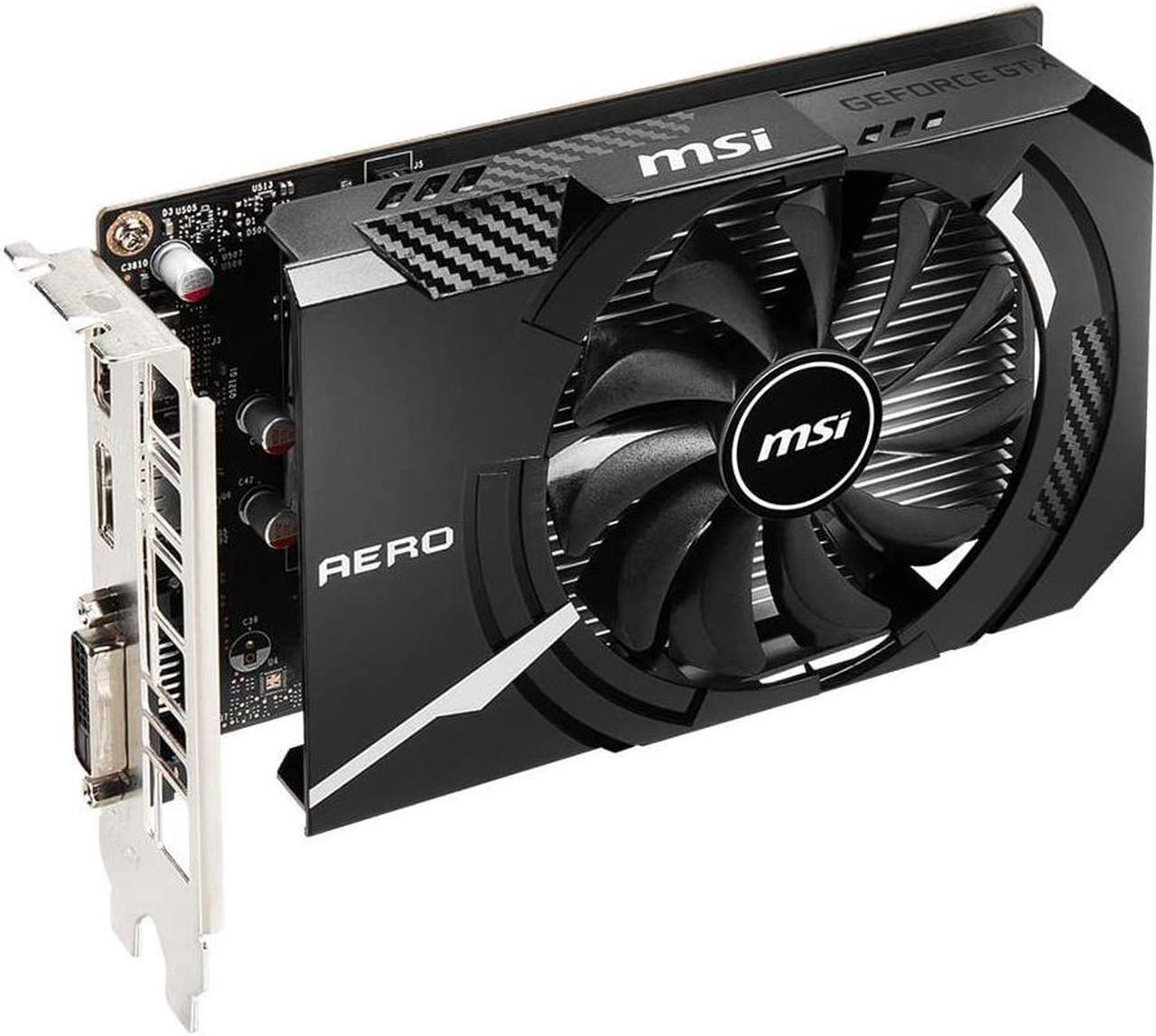 Alt view image 4 of 5 - MSI Gaming GeForce GTX 1650 128-Bit HDMI/DP/DVI 4GB GDRR6 HDCP Support DirectX 12 VR Ready OC ITX Graphics Card (GTX 1650 D6 AERO ITX OC)