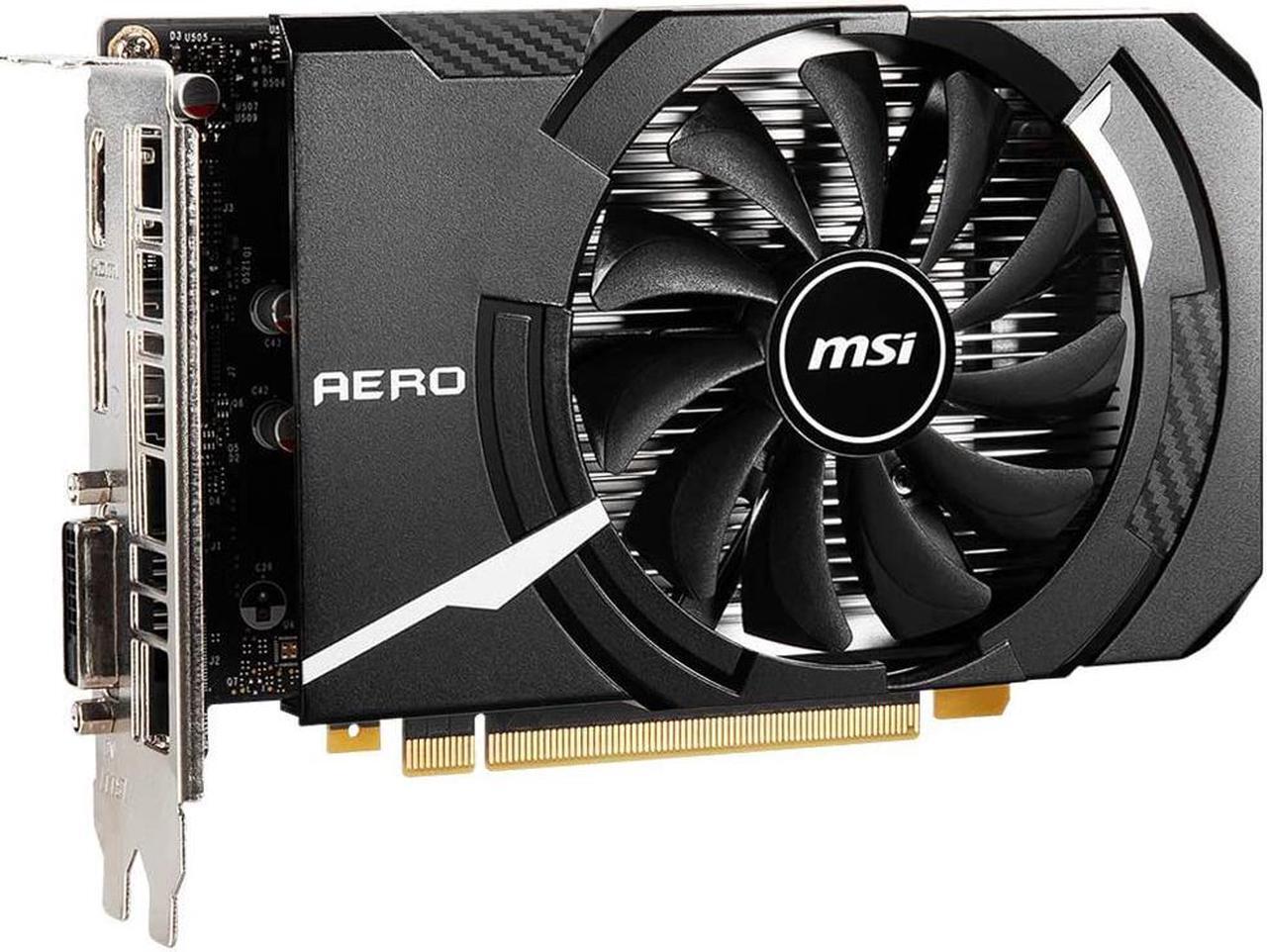 Alt view image 3 of 5 - MSI Gaming GeForce GTX 1650 128-Bit HDMI/DP/DVI 4GB GDRR6 HDCP Support DirectX 12 VR Ready OC ITX Graphics Card (GTX 1650 D6 AERO ITX OC)