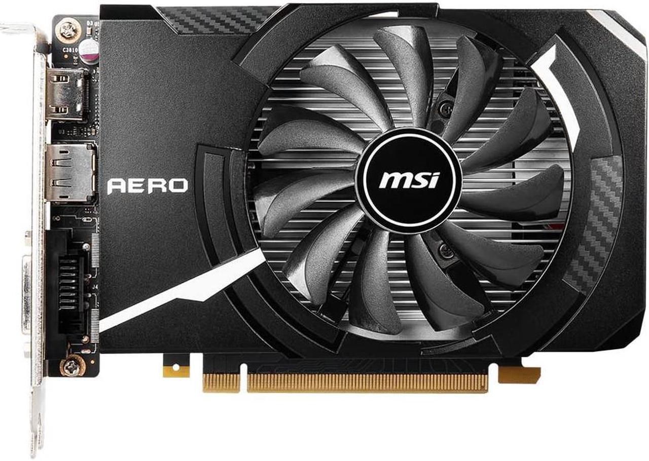 Alt view image 2 of 5 - MSI Gaming GeForce GTX 1650 128-Bit HDMI/DP/DVI 4GB GDRR6 HDCP Support DirectX 12 VR Ready OC ITX Graphics Card (GTX 1650 D6 AERO ITX OC)
