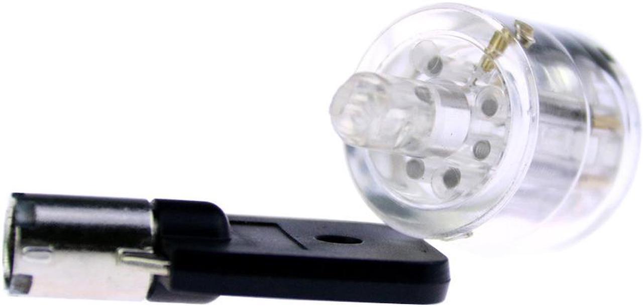 Alt view image 2 of 7 - 7 Pin Plum Lock Cylinder Transparent Tubular Lock Visible Pick Cutaway Practice View Padlock Training Skill for Locksmith