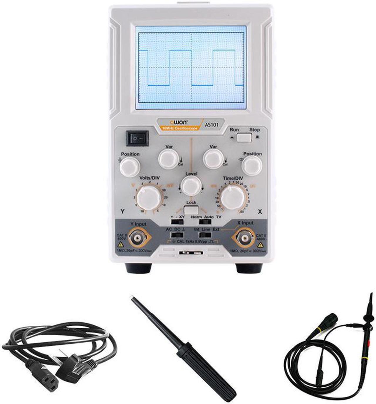 Main image of OWON AS101 Digital Oscillosopce Benchtop 1 Channel 100MS/s Portable  10MHZ Osciloscopce-EU Plug