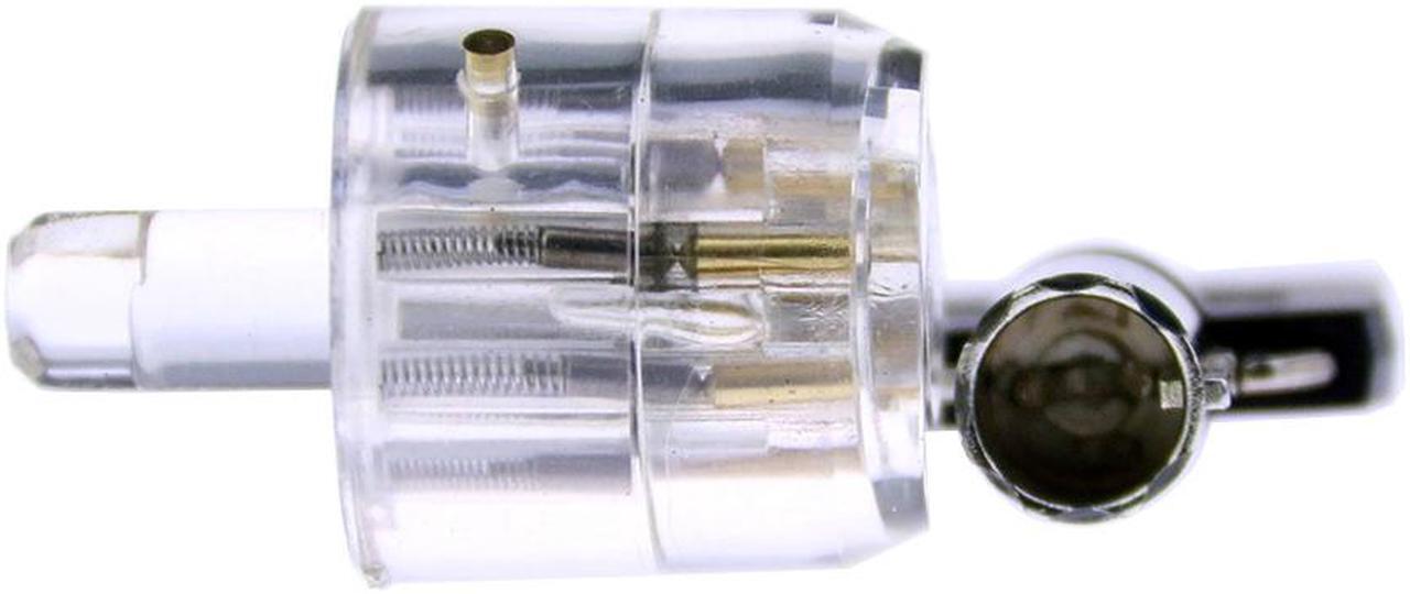 Alt view image 3 of 7 - 7 Pin Plum Lock Cylinder Transparent Tubular Lock Visible Pick Cutaway Practice View Padlock Training Skill for Locksmith