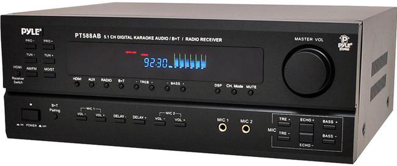 Alt view image 10 of 11 - New Pyle Pt588ab 5.1 Ch Home Theater Am Fm Receiver & Amplifier W/ Bluetooth