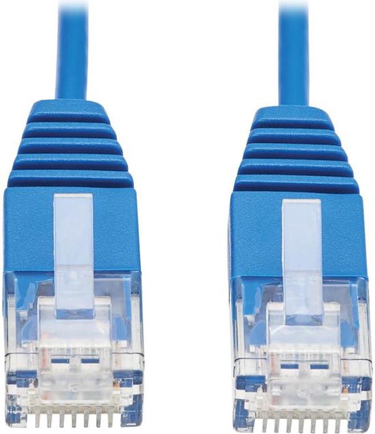 Tripp Lite Cat6 Gigabit Molded Ultra-Slim Utp Ethernet Cable (Rj45 M/M) Blue 5 Ft.