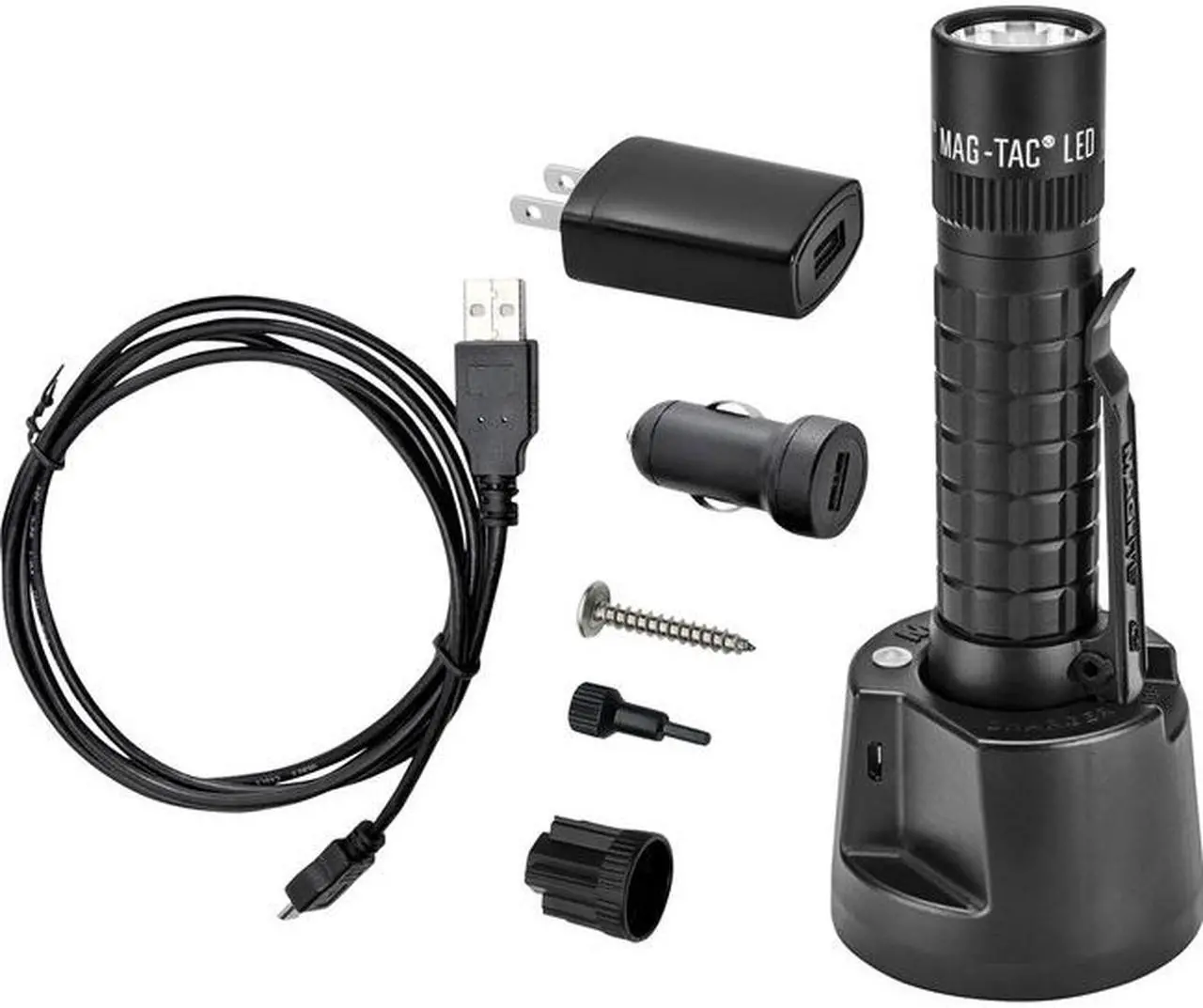 Alt view image 10 of 15 - MAGLITE TRM1RE4 671-Lumen LED MAGTAC Rechargeable Flashlight (Plain Bezel)