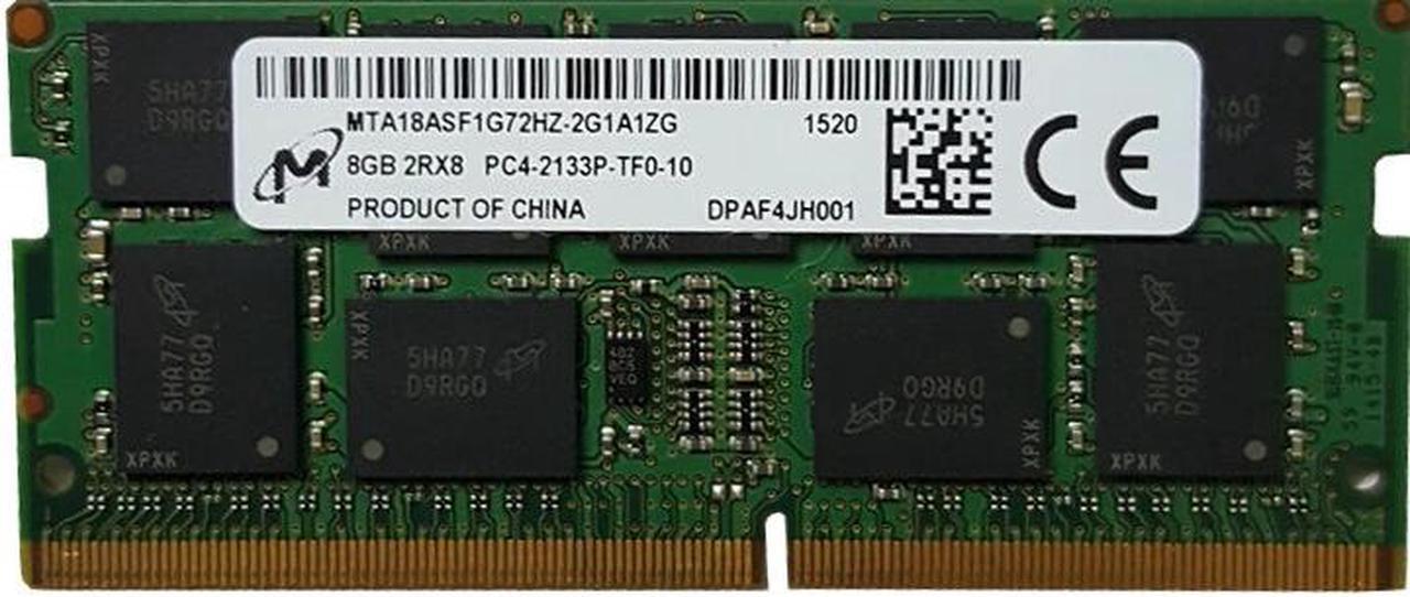 Mircon MTA18ASF1G72HZ-2G1A1 8G DDR4 2133 2Rx8 PC3-2133P-TF0-10 ECC