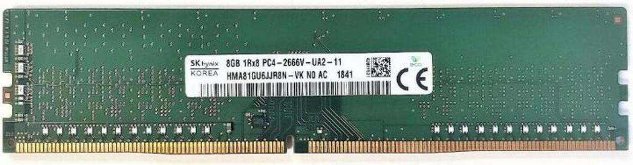 SK Hynix HMA81GU6JJR8N-VK 8GB 1RX8 PC4-2666V DDR4 For Desktop