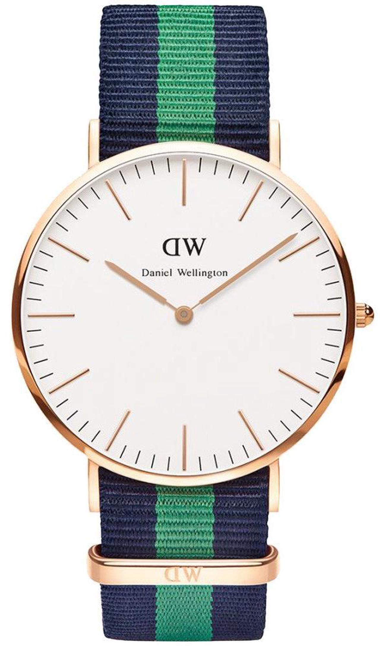Alt view image 9 of 9 - Daniel Wellington Men's Warwick White Nylon Quartz Watch