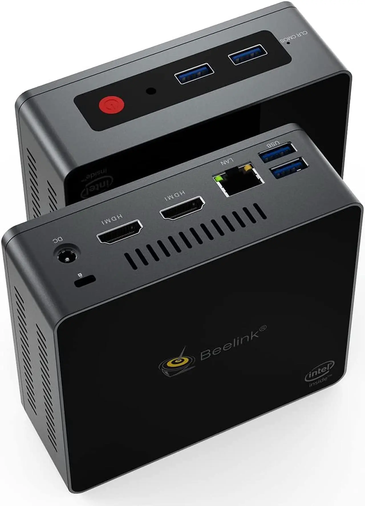 Alt view image 4 of 7 - Mini PC Model GKmini Intel Gemini Lake Refresh Processor J4125 (4C/4T, 4M Cache, 2.0GHz up to 2.7GHz), DDR 8G,SSD 128GB, Bluetooth 4.0 (GKmini8+128)