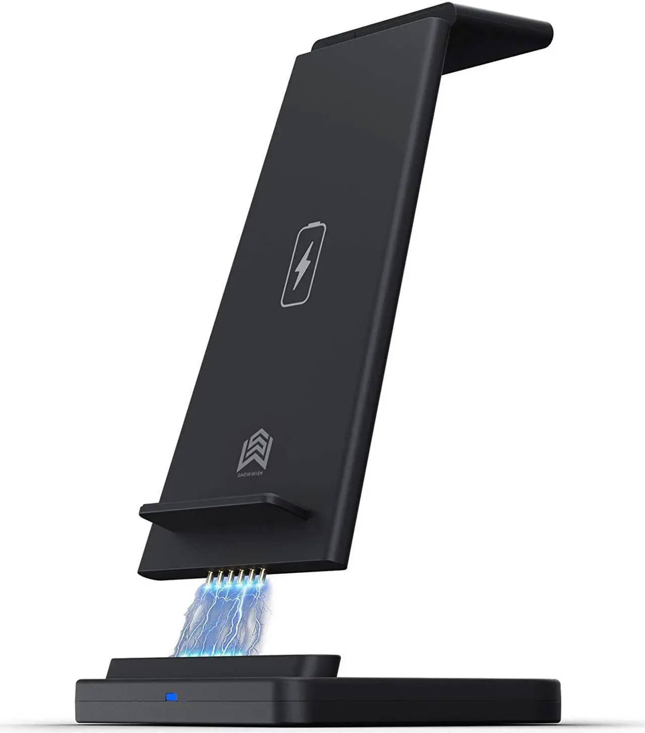 Alt view image 5 of 7 - Wireless Charger, 3 in 1 Wireless Charging Station for iPhone 12/11pro/SE/Xs AirPods 2/Pro,Wireless Charging Stand for iphone Samsung S20 (Black)