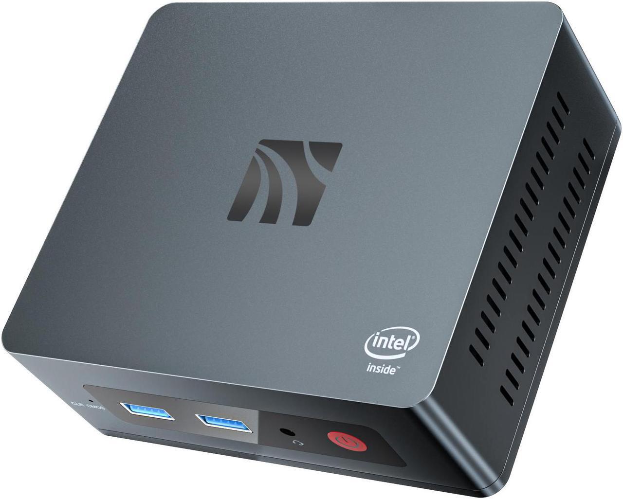 Main image of Mini Desktop Computer,Mini PC Windows 10 pro for Home Office Gaming, Celeron J3455 Quad-Core Processor,8G RAM+256G ROM/SSD/M.2 SATA,4K HD Supported,Gigabit Ethernet/WiFi 5/ BT4.0/ USB 3.0