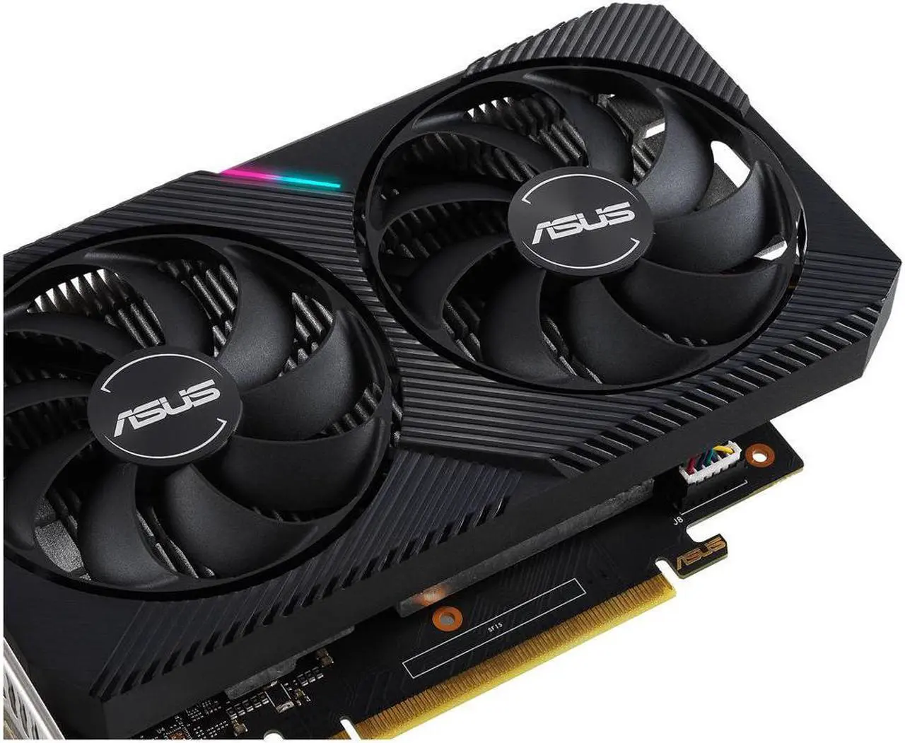 Alt view image 4 of 6 - ASUS Dual GeForce® GTX 1650 MINI OC edition 4GB GDDR6 mini graphics card is equipped with two powerful axial fans, designed for Intel® NUC 9 Extreme kit, Intel® NUC 9 Pro kit, and other small chassis!