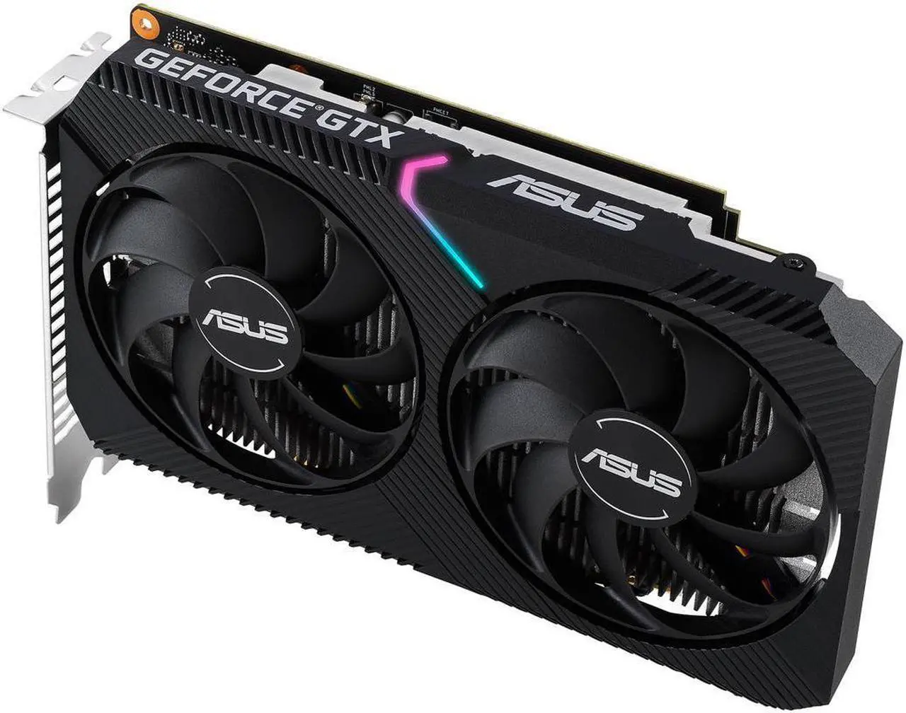 Alt view image 5 of 6 - ASUS Dual GeForce® GTX 1650 MINI OC edition 4GB GDDR6 mini graphics card is equipped with two powerful axial fans, designed for Intel® NUC 9 Extreme kit, Intel® NUC 9 Pro kit, and other small chassis!